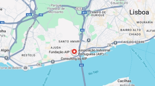 Mapa de localização Digital Biz